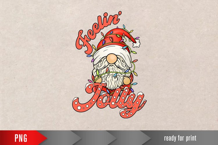 Christmas gnome PNG, feeling jolly png