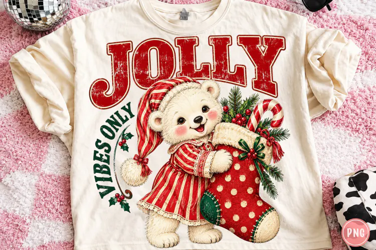 Jolly Bears Christmas Stocking PNG