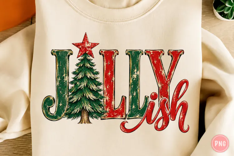 Jolly Ish Retro Christmas PNG