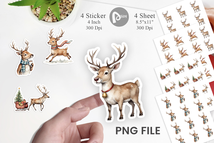 Reindeer Clipart Image 23