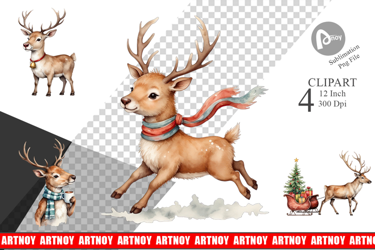 Reindeer Clipart Image 3