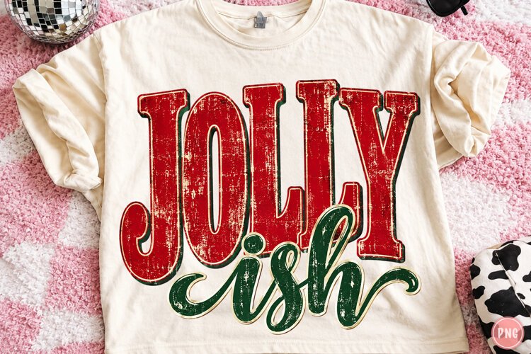Jolly Wish Christmas PNG example image 1