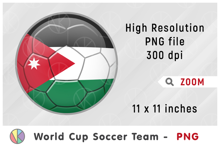 Jordan National Team Soccer Ball. World Cup 2026