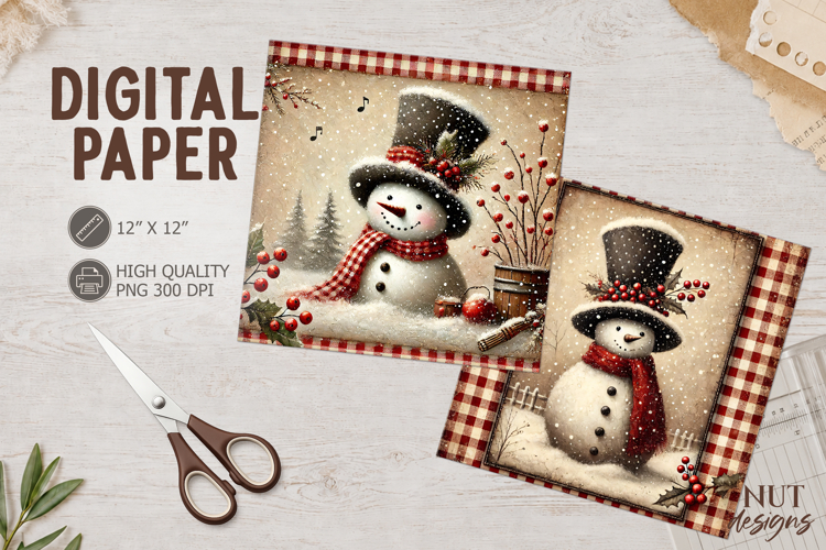 Snowman Background Image 21