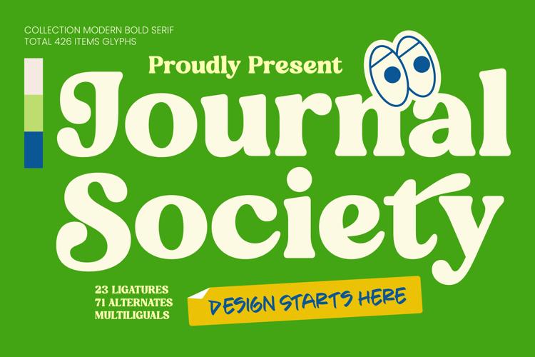 Journal Society - Modern Bold Serif