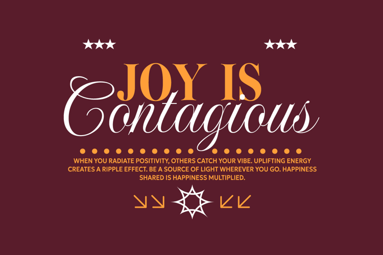 Joy is Contagious Urban Typography T-shirt Design