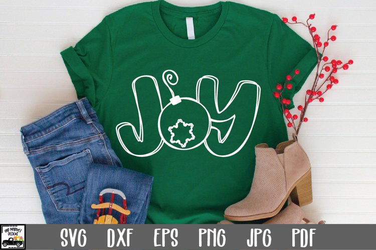 Joy SVG File - Christmas SVG File example image 1