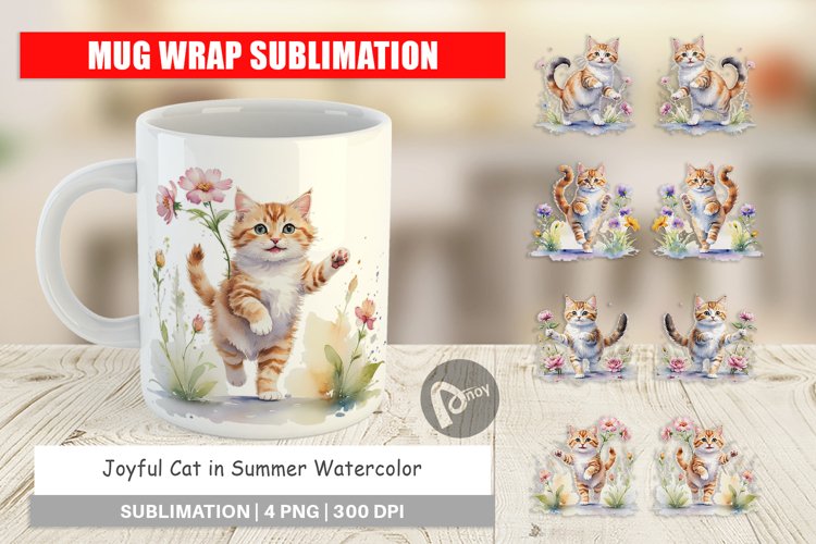 Cat Watercolor Image 12