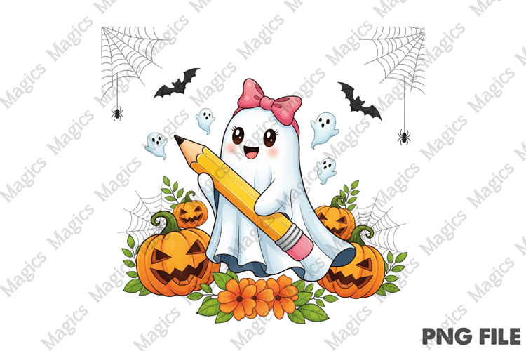 Halloween Teacher Boo T-Shirt Design