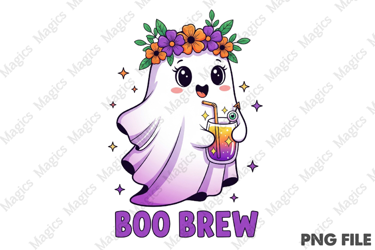 Boo Brew Ghost Png Sublimation