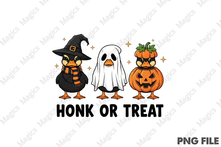 Honk or Treat, Halloween Goose Png