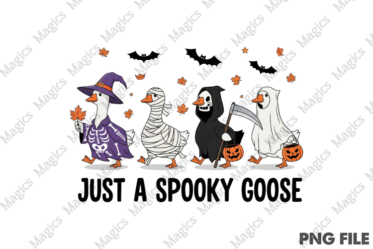 Just a Spooky Goose Halloween T-Shirt