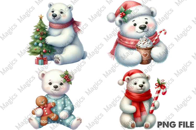Polar Bears Clipart Image 4
