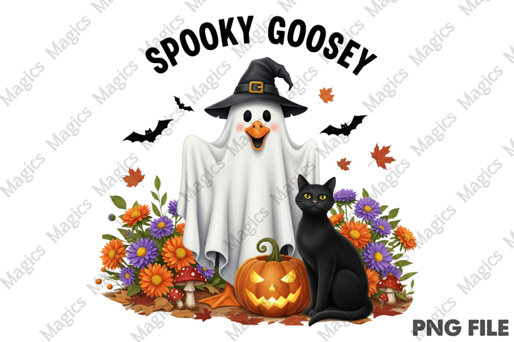 Spooky Gooise Halloween T-Shirt Design