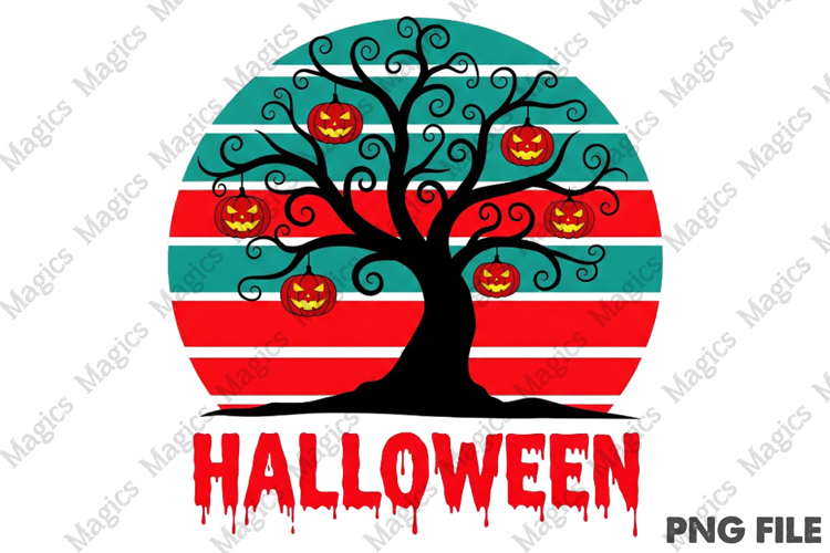 Halloween T-shirt Design Vintage Style