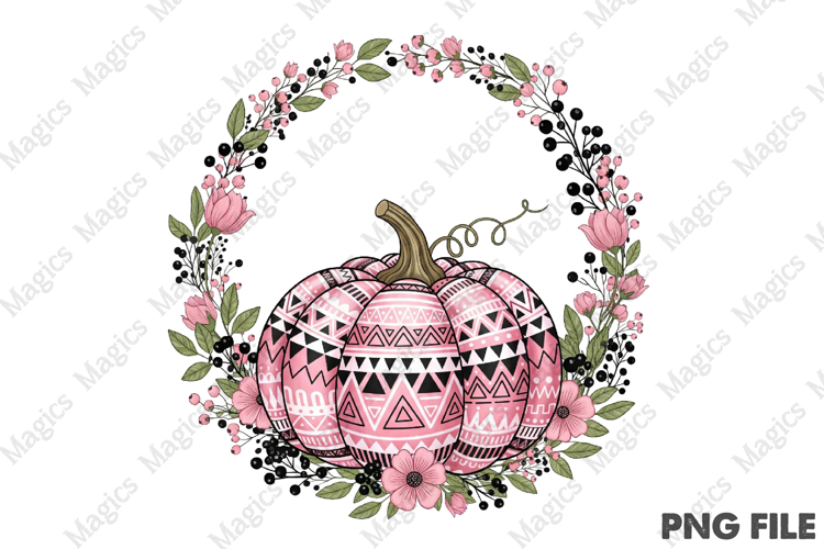 Boho Fall Pumpkin Png