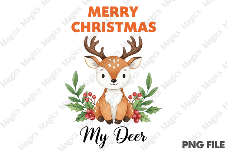 MERRY CHRISTMAS MY DEER PNG
