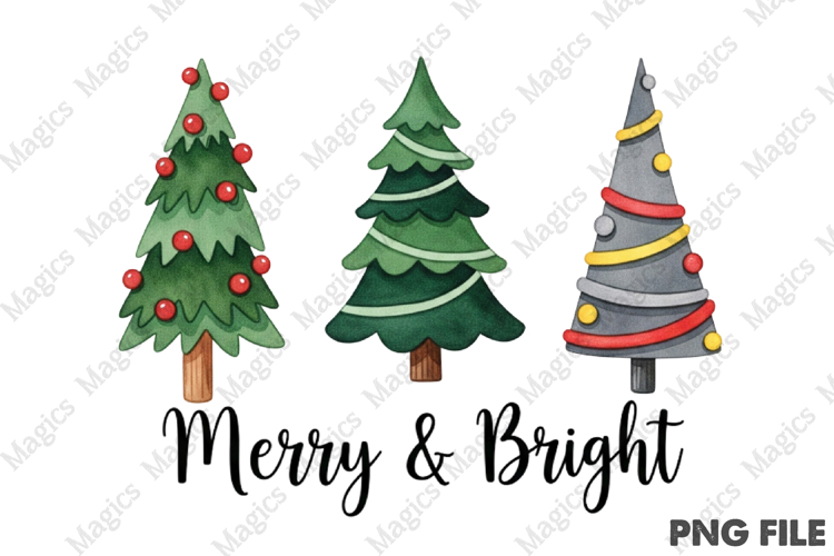 MERRY& BRIGHT PNG