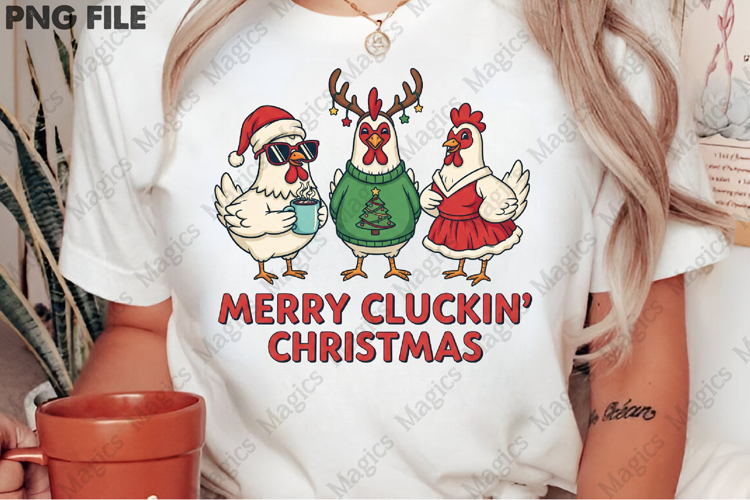 Merry Cluckin Christmas png