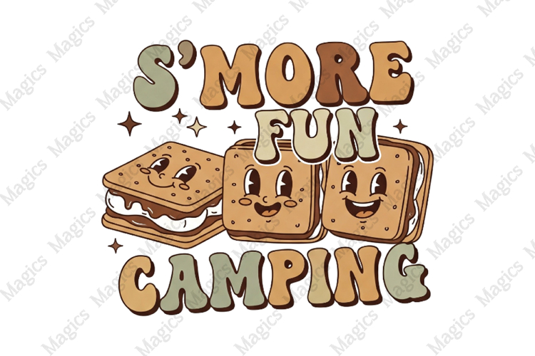 Smore Fun Camping PNG | Camping Sublimation Design