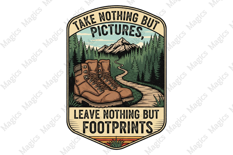 Take Nothing But Pictures, Leave Nothing But Footprints Png