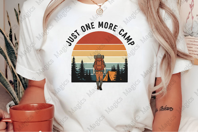 Ust One More Camp PNG | Camping Sublimation Design