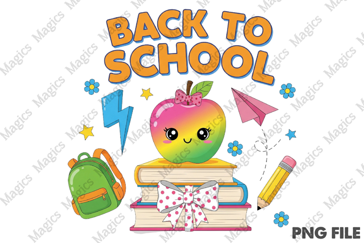 Preppy Back to School Sublimation PNG