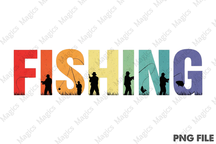 Vintage Fishing T-shirt Design