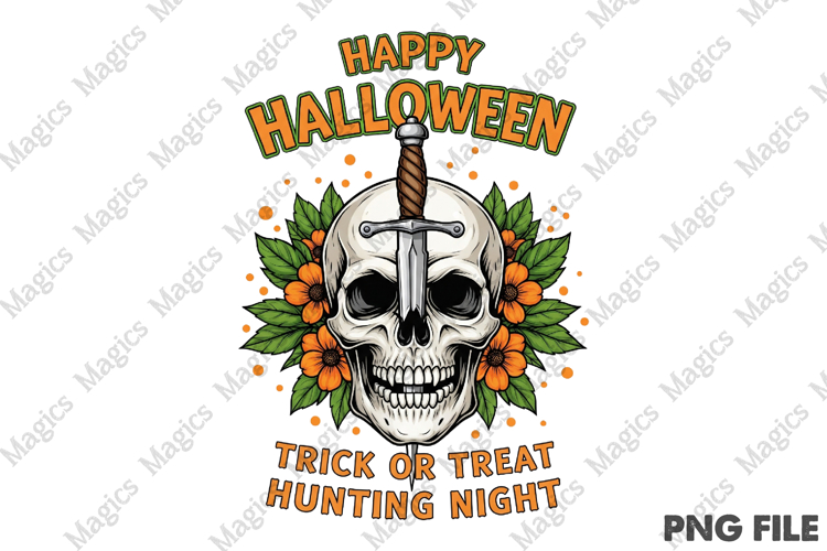 Trick or Treat Halloween T Shirt Design