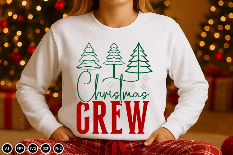 Christmas crew - SVG Design Cut File, Christmas Design