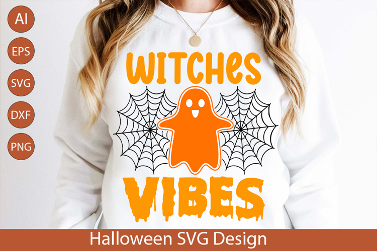Witches Vibes SVG - Spooky Halloween Witch Design