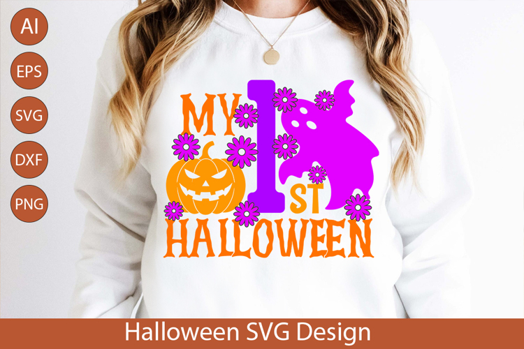 My First Halloween SVG - Cute Baby’s First Spooky Design
