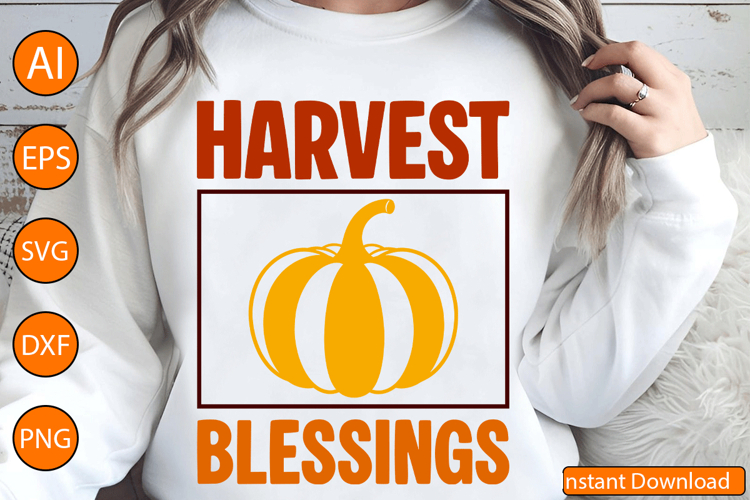 Harvest Blessings - Thanksgiving SVG Design