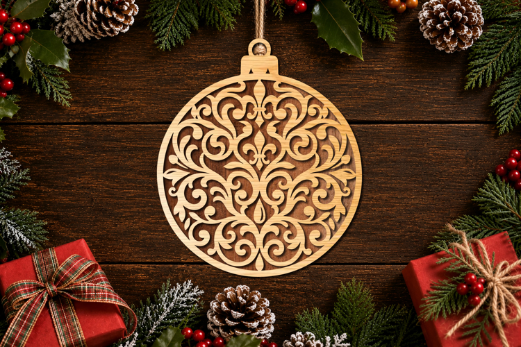 Ornate Christmas Ornament SVG