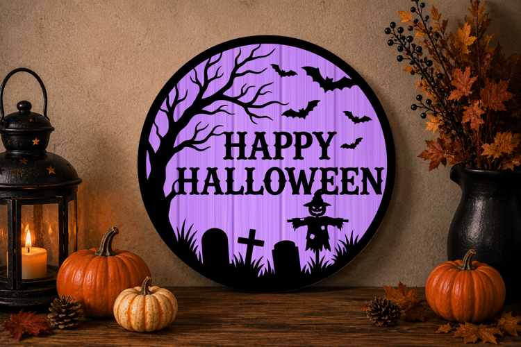 Happy Halloween Laser Cut SVG