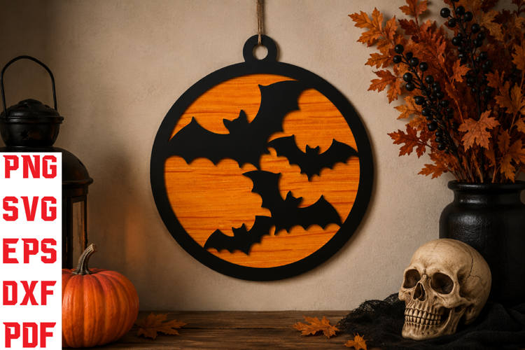 Halloween Bats Laser Cut SVG