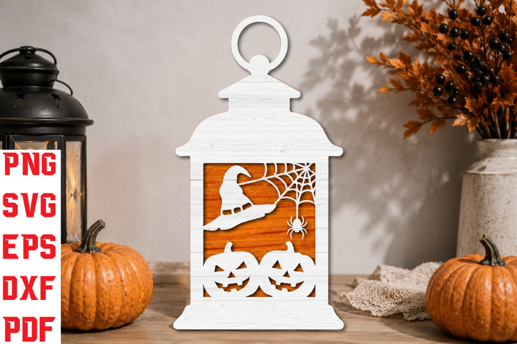 Halloween Lantern Laser Cut SVG