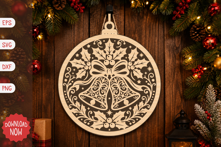 Christmas Bells Ornament SVG