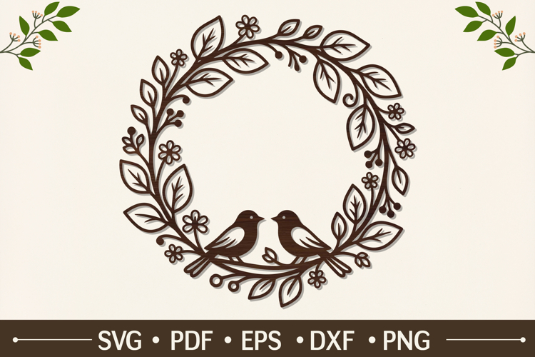 Floral Wreath Svg Image 14