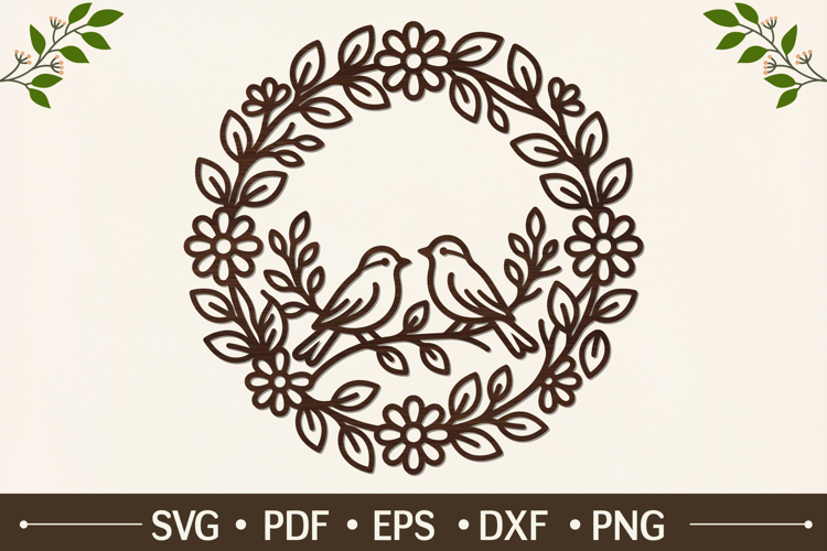Floral Wreath Svg Image 12