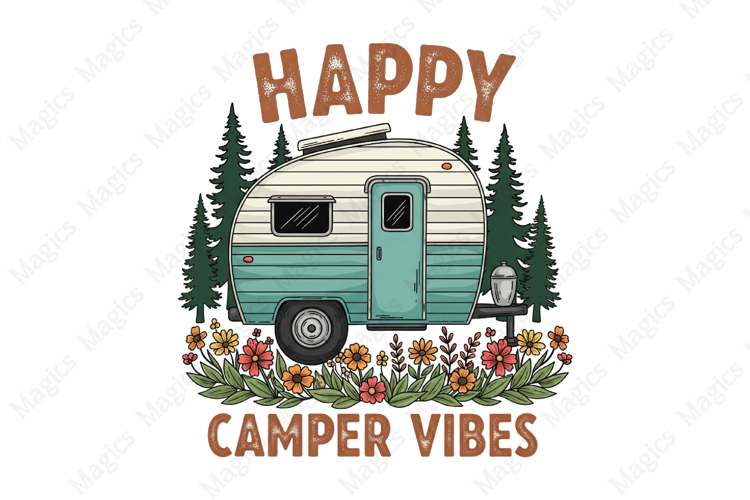 Camper PNG, Camping Sublimation