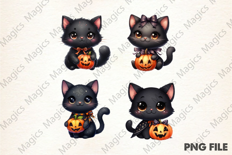 Halloween Black Cat Clipart