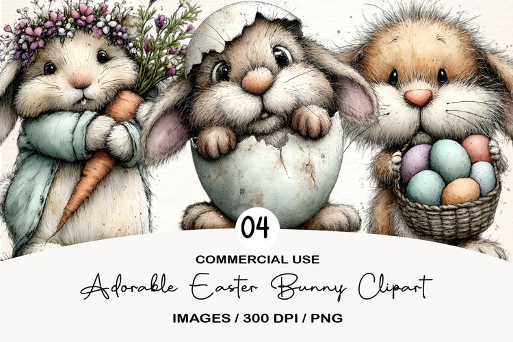 Easter Bunny Clipart Image 6