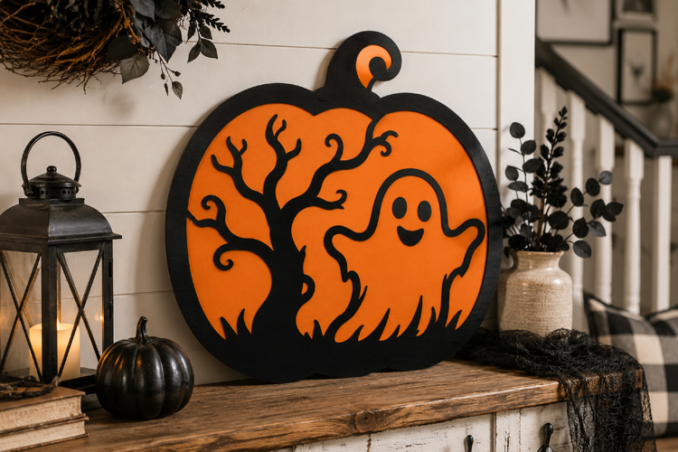 Ghost Pumpkin Halloween SVG