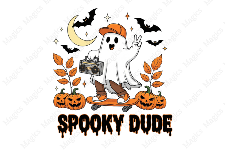 Spooky Dude, Halloween PNG
