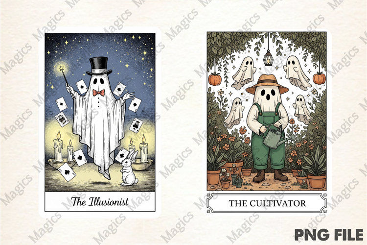 Halloween Tarot Card PNG