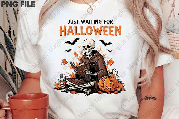 Funny Skeleton Halloween Png, Fall Vibes
