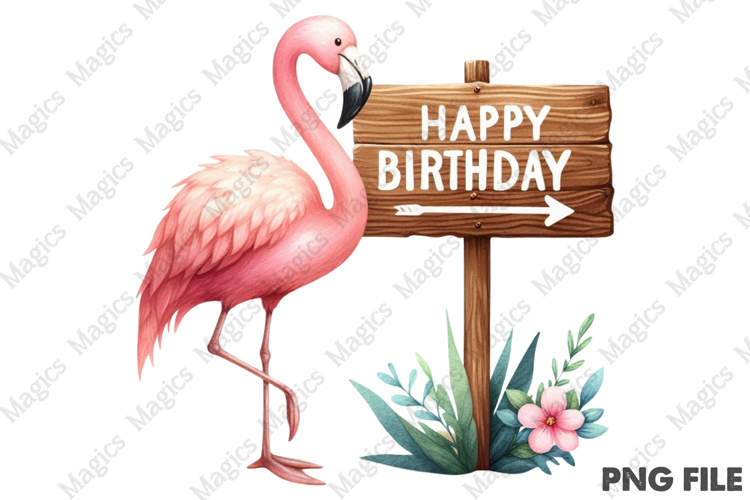 Happy Birthday Kangaroo Graphic, Birthday Sublimation Design