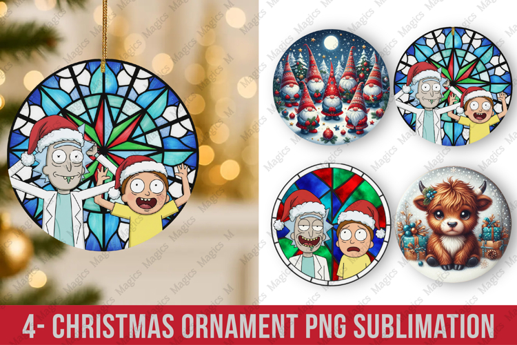 Christmas ornaments round ornaments sublimation, ornament