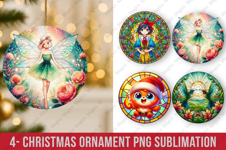 Christmas ornaments round ornaments sublimation, ornament